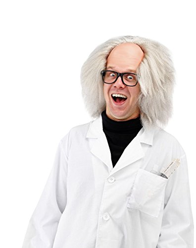 Folat - Peluca Einstein - Blanco - Talla única Folat - Peluca Einstein - Blanco - Talla única