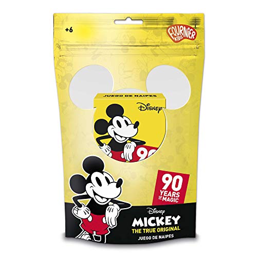 Fournier- Disney Mickey Mouse 90 Aniversario, Color Amarillo/Negro (1034806)