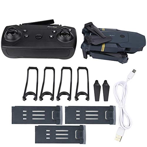 FPV Drone, 2.4G 4CH Mini WiFi Plegable 2.0MP 720P Gran Angular HD Cámara RC Quadcopter Altitude Hold Helicóptero Drone con 3 Velocidades de Vuelo Retorno de Una Tecla para Niños Adultos(3 pilas) FPV Drone, 2.4G 4CH Mini WiFi Plegable 2.0MP 720P Gran Angular HD Cámara RC Quadcopter Altitude Hold Helicóptero Drone con 3 Velocidades de Vuelo Retorno de Una Tecla para Niños Adultos(3 pilas)