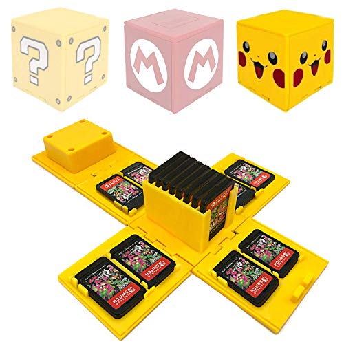 Funda de Juego - Compatible para Nintendo Switch Compatible con hasta 24 Juegos de Nintendo Switch Organizador de Tarjeta de Juego Contenedor de Viaje (Pikachu Amarillo) Funda de Juego - Compatible para Nintendo Switch Compatible con hasta 24 Juegos de Nintendo Switch Organizador de Tarjeta de Juego Contenedor de Viaje (Pikachu Amarillo)