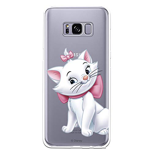 Funda para Samsung Galaxy S8 Oficial de Los Aristogatos Marie Silueta para Proteger tu móvil. Carcasa para Samsung de Silicona Flexible con Licencia Oficial de Disney.