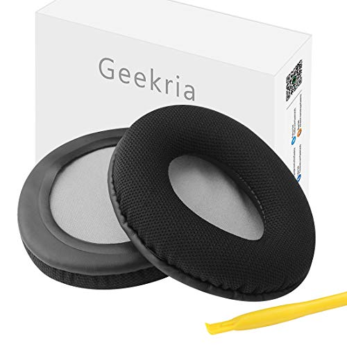 Geekria - Almohadillas de Repuesto compatibles con Turtle Beach Ear Force P11, PX22, PX51, PX24, PX21, PX4, PX5, X41, X42, X12 Gaming Headset Pad/Almohadillas de Oreja/Almohadillas de reparación