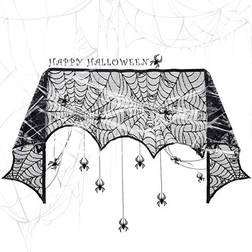 GIGALUMI tela de encaje de tela de araña de Halloween 60 g telarañas 30 arañas de terror Halloween araña telaraña decoración conjunto para Halloween decoración fiesta carnaval