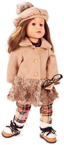 Götz 2066464 Happy Kidz Frieda Doll - 50 cm Multi-Jointed Standing-Doll with Brunette Hair and Brown Eyes - Suitable Agegroup 3+