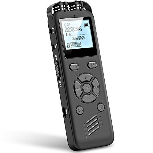 Grabadora de Voz Digital AOMAGO 32GB para conferencias-Grabador de Audio A36 con micrófono Externo Compatible con reproducción y grabación de Entrada de línea Dictáfono de grabación de 1536 Kbps Grabadora de Voz Digital AOMAGO 32GB para conferencias-Grabador de Audio A36 con micrófono Externo Compatible con reproducción y grabación de Entrada de línea Dictáfono de grabación de 1536 Kbps