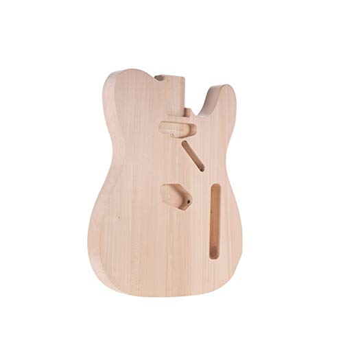 Guitarra de bricolaje para adultos para principiantes infantiles DIY guitarra eléctrica de cuerpo B de madera utilizado sin terminar guitarra Custom Cuerpo Guitarra barril de piezas Guitarra de bricolaje para adultos para principiantes infantiles DIY guitarra eléctrica de cuerpo B de madera utilizado sin terminar guitarra Custom Cuerpo Guitarra barril de piezas
