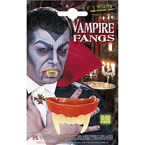 Halloween glow in the dark Vampire fangs - Dracula fancy dress accessory (accesorio de disfraz) , color/modelo surtido