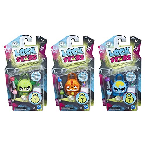 Hasbro Lock Stars E4607EP40 Multipack 2, Modelos /Colores surtidos, Paquete de 3 unidades