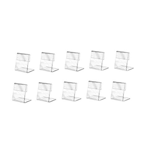 Healifty 50 piezas mini soporte de exhibición de letreros precio tarjeta etiqueta etiqueta encimera soporte superior