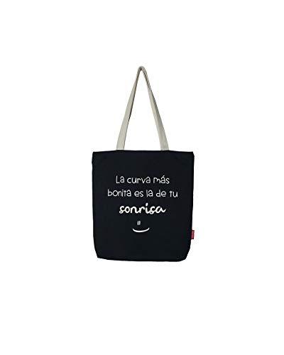 Hello-Bags, Bolso Tote, 38 cm, Negro