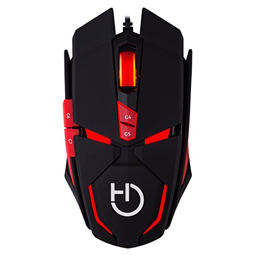 Hiditec Ratón Gaming Alámbrico Micrurus RGB - Sensor Profesional AVAGO A9800 8.100 dpi | Tecnología Gamer OMRON | Ordenador PC - Portátil | Fabricante Español | Incluye Garantía de 2 años