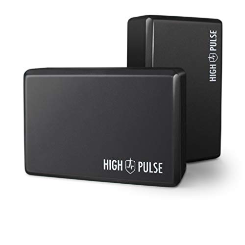 High Pulse® Bloque de Espuma EVA (2 Unids - Negro) - Bloque de Yoga prácticos Accesorios y ayudas para Ejercicios Que requieran flexibilidad High Pulse® Bloque de Espuma EVA (2 Unids - Negro) - Bloque de Yoga prácticos Accesorios y ayudas para Ejercicios Que requieran flexibilidad