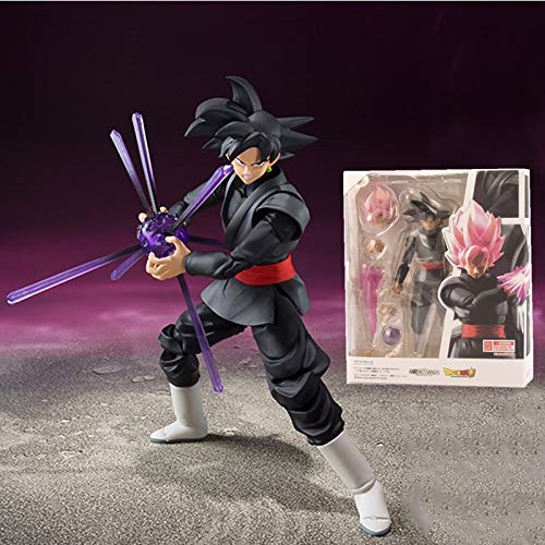 HMMOZ Dragon Ball Z Back Goku Anime Figura Zamasu Son Goku PVC Figure Super Saiyan Figma Doll Brinquedos Juguetes DBZ Modelo de Juguete Animado Figura (Color : with Retail Box)