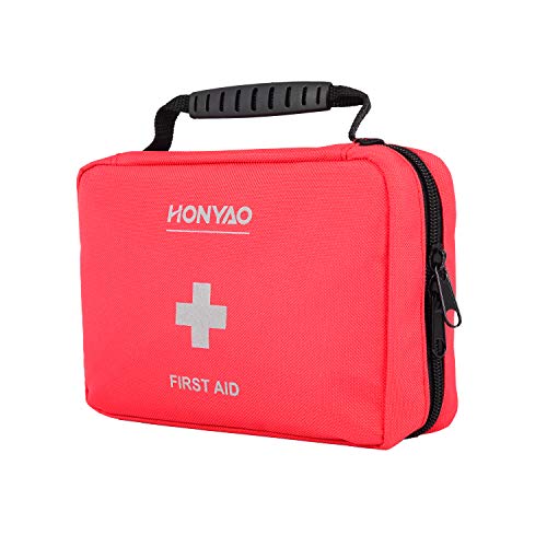 HONYAO Botiquín de Primeros Auxilios, Bolsa Médica de Emergencia - Kit de Supervivencia para el Hogar, Automóvil, Campamento, Oficina, para Viaje y Deportes Al Aire Libre HONYAO Botiquín de Primeros Auxilios, Bolsa Médica de Emergencia - Kit de Supervivencia para el Hogar, Automóvil, Campamento, Oficina, para Viaje y Deportes Al Aire Libre
