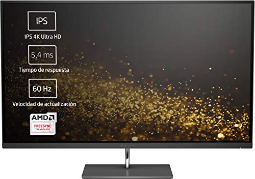 HP Envy 27s - Monitor IPS 4K Ultra HD (3840 x 2160 Pixeles, LED, 4K Ultra HD, IPS, 1300:1, AMD FreeSync) Color Negro