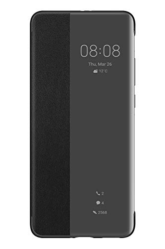 Huawei P40 Pro Smart View Flip Funda Celular, Accesorio Original, Negro