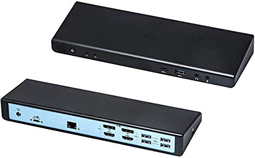 i-tec USB 3.0/USB-C 5K/2x 4K Docking Station 2X HDMI 2X Display Port 1x GLAN 5X USB-A 3.0 1x Audio/Micrófono K-Lock 85W Power Delivery para Windows MacOS Thunderbolt 3 Compatible