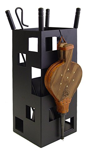 Imex El Zorro 10042 Juego para chimenea + Fuelle + útiles, cuadrado (fuelle, 50 x 20 x 20 cm), color negro, 20x20x50 cm Imex El Zorro 10042 Juego para chimenea + Fuelle + útiles, cuadrado (fuelle, 50 x 20 x 20 cm), color negro, 20x20x50 cm