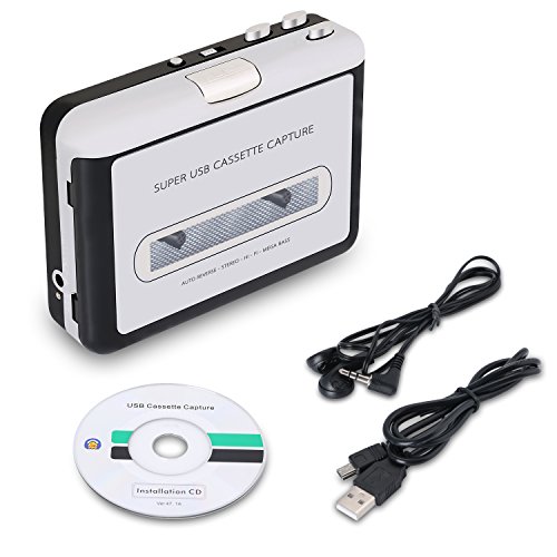 Incutex reproductor y convertidor de casetes en MP3 CON PC – Convertidor digital de casetas