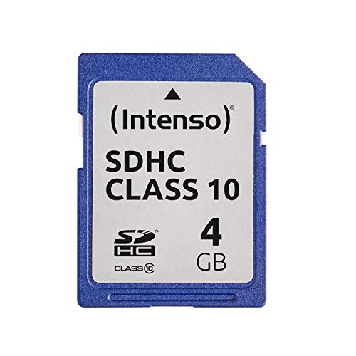 Intenso 4GB SDHC - Tarjeta de memoria SDHC de 4 GB (20 MB/s, clase 10), negro