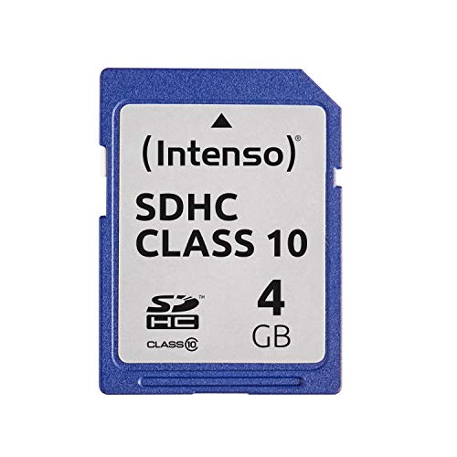 Intenso 4GB SDHC - Tarjeta de memoria SDHC de 4 GB (20 MB/s, clase 10), negro Intenso 4GB SDHC - Tarjeta de memoria SDHC de 4 GB (20 MB/s, clase 10), negro