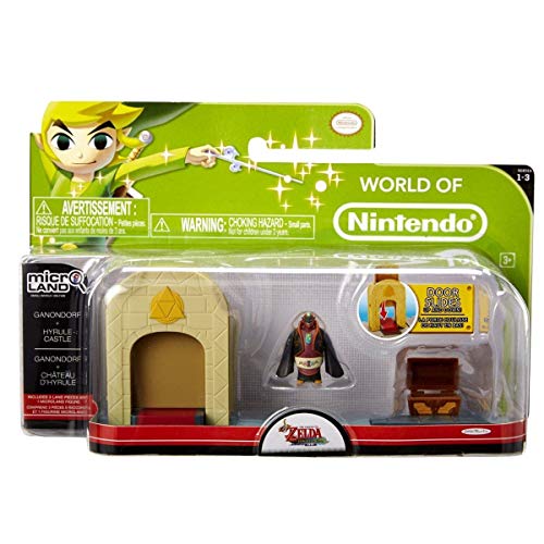 Jakks Pacific - Figurine Zelda - World of Nintendo - Ganondorf + Hyrule Castle - 0039897869018