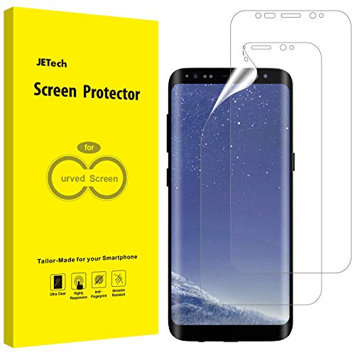 JETech Protector de Pantalla Compatible Galaxy S8 (NO para S8+), Alta Definición TPU, Compatible con Funda, 2 Unidades JETech Protector de Pantalla Compatible Galaxy S8 (NO para S8+), Alta Definición TPU, Compatible con Funda, 2 Unidades