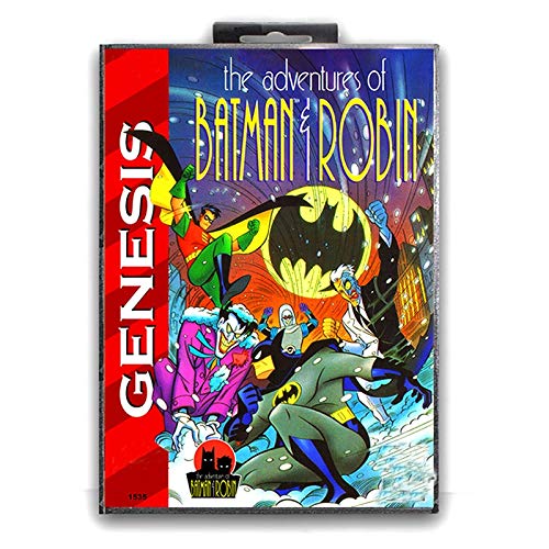 Jhana Batman y Robin Adventure con caja para Sega Tarjeta de juego MD de 16 bits para Mega Drive para consola Video Genesis