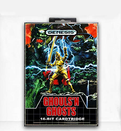 Jhana Ghouls 'n Ghosts con caja para Sega Tarjeta de juego MD de 16 bits para Mega Drive para consola de video Genesis