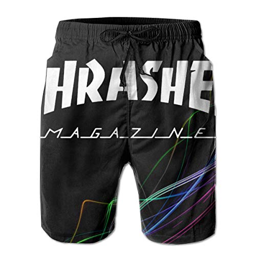 Jhonangel Thrasher Pantalón Corto para Hombres Bañadores de Playa Ropa de Playa Pantalones Cortos de Corte Relajado M