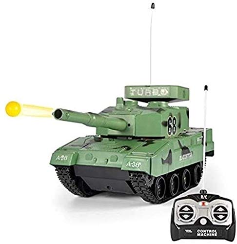JYXMY 2020 Nueva Rc tanque de batalla RC BB Panzer Tank, radio control remoto militar tanque de batalla for el muchacho, juguetes militares que dispara balas de Airsoft las muchachas del muchacho de c