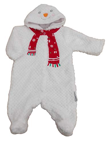 Kiddiewinks with Tags. Bebé Unisex Navidad muñeco de nieve suave polar todo en una ropa