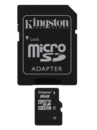 Kingston Technology - 8gb microsdhc, 8 gb, micro secure digital (microsd), flash, negro, oro, 3.3 v