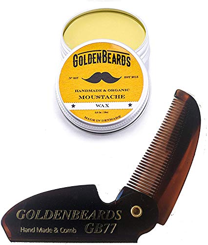 Kit De Bigote Cera + Peine GB77 - Edición Limitada - Obtén el MEJOR KIT de cera para el bigote con un cepillo de Kent al mejor precio, ahorre dinero comprando estos dos productos!