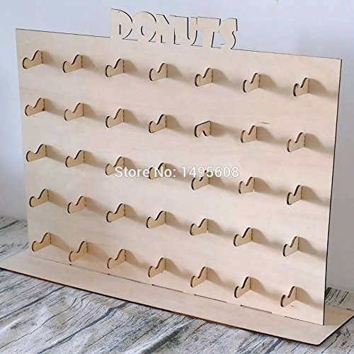 Kit para hacer expositor de donuts de madera DM para candy bar mesa dulce. Manualidades con madera. Medidas: 48 cm x 52 cm Kit para hacer expositor de donuts de madera DM para candy bar mesa dulce. Manualidades con madera. Medidas: 48 cm x 52 cm
