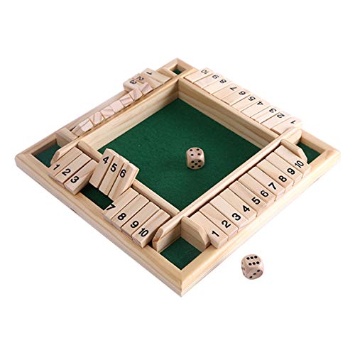 Kitchnexus Juego de Mesa Juegos de Beber de Madera y Dados para Jugadores de Party Bar 4 con Amigos y Familiares Kitchnexus Juego de Mesa Juegos de Beber de Madera y Dados para Jugadores de Party Bar 4 con Amigos y Familiares