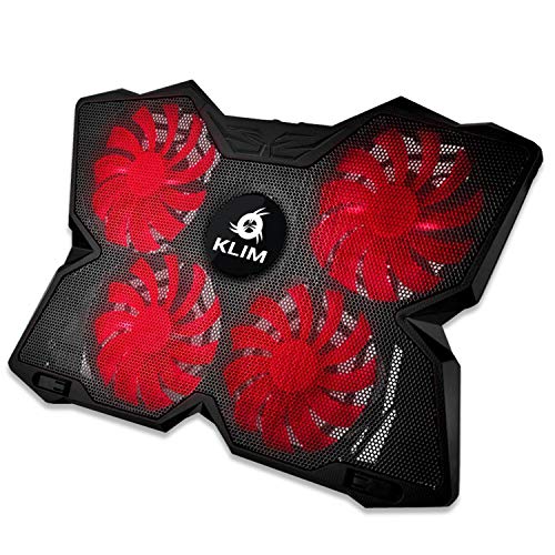 KLIM Wind + Base de refrigeración para portátil + La más Potente + Refrigerador portátil de 4 Ventiladores a 1200 RPM con Soporte + Compatible con Todos los tamaños + Roja + Nueva VERSIÓN 2020 KLIM Wind + Base de refrigeración para portátil + La más Potente + Refrigerador portátil de 4 Ventiladores a 1200 RPM con Soporte + Compatible con Todos los tamaños + Roja + Nueva VERSIÓN 2020