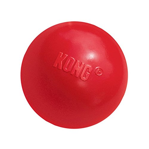 KONG - Ball with Hole - Juguete para Buscar de Caucho Resistente - para Perros Pequeños