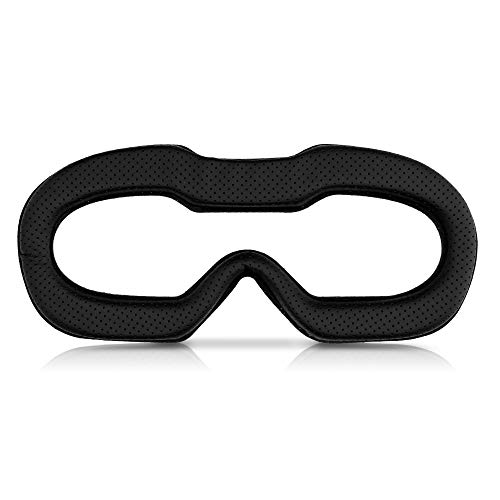 kwmobile Almohadilla facial VR compatible con Oculus Rift S - Protector cuero sintético VR - negro