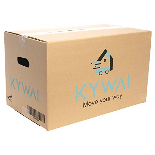 KYWAI. Pack 15 Cajas Carton Mudanza y Almacenaje 500x300x300. Grandes con asas. Caja carton reforzado. Fabricadas España. KYWAI. Pack 15 Cajas Carton Mudanza y Almacenaje 500x300x300. Grandes con asas. Caja carton reforzado. Fabricadas España.