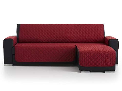 LANOVENANUBE - Funda Chaise longue ACOLCHADO - Práctica - Derecha 280 cm - Color Rojo C05