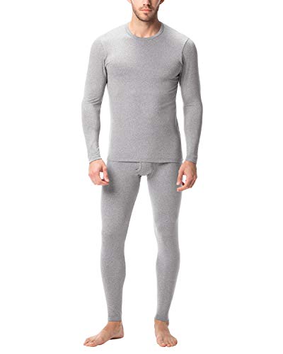 LAPASA Conjunto Térmico de Ropa Interior para Hombre (S, Heather Gris) LAPASA Conjunto Térmico de Ropa Interior para Hombre (S, Heather Gris)