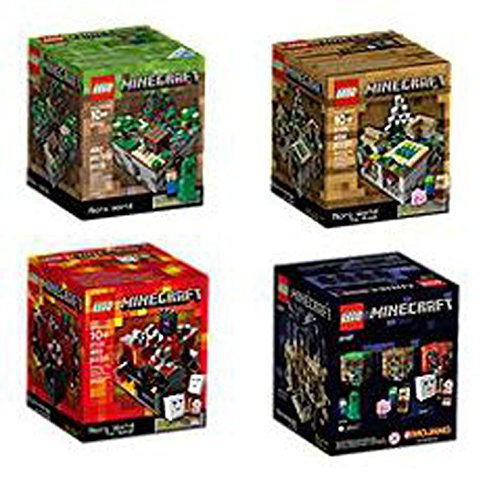 LEGO Minecraft Collection 4 Set [21102, 21105, 21106, 21107]