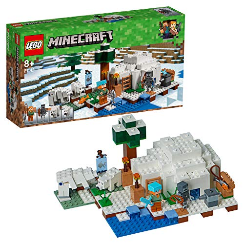 LEGO Minecraft - El Iglú Polar, Juguete de Construcción Creativo del Videojuego de Aventuras de Niños y Niñas de más de 8 Años, Incluye Muñecos (21142) LEGO Minecraft - El Iglú Polar, Juguete de Construcción Creativo del Videojuego de Aventuras de Niños y Niñas de más de 8 Años, Incluye Muñecos (21142)
