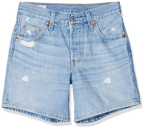 Levi's 501 Long Pantalones Cortos, Montgomery Mended Short, W25 (Size: 25) para Mujer