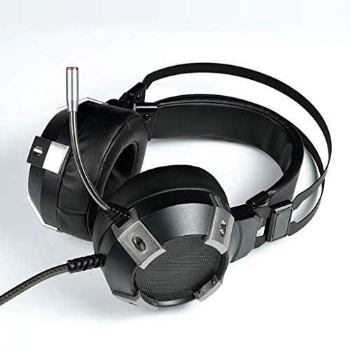 LEZDPP Juego E-Sports Headset Auricular Canal de subwoofer Computer Gaming Headset USB Headset Sola Interfaz -7.1