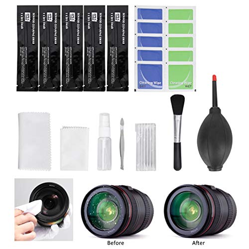 Limpieza de cámara digital SLR Propiedad antiestática única 12PCS Solución de limpieza de cámara Herramientas profesionales de limpieza de polvo, para telescopio, para TV, pantalla LCD Limpieza de cámara digital SLR Propiedad antiestática única 12PCS Solución de limpieza de cámara Herramientas profesionales de limpieza de polvo, para telescopio, para TV, pantalla LCD