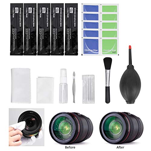 Limpieza de cámara digital SLR Propiedad antiestática única 12PCS Solución de limpieza de cámara Herramientas profesionales de limpieza de polvo, para telescopio, para TV, pantalla LCD