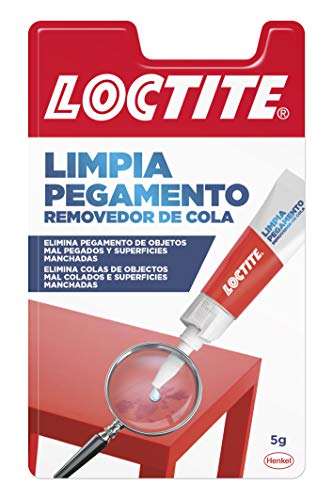 Loctite Limpia Pegamento, quita pegamento para corregir objetos mal pegados o despegar dedos, quita adhesivo para superficies manchadas o tinta, 1x5 g Loctite Limpia Pegamento, quita pegamento para corregir objetos mal pegados o despegar dedos, quita adhesivo para superficies manchadas o tinta, 1x5 g
