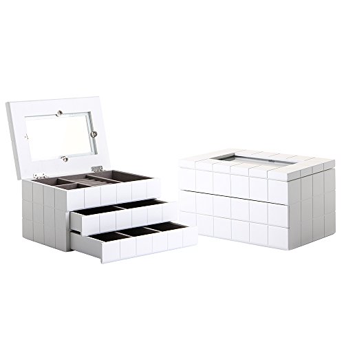 Lola Derek - Caja con joyero moderna blanca de madera para dormitorio Fantasy Lola Derek - Caja con joyero moderna blanca de madera para dormitorio Fantasy